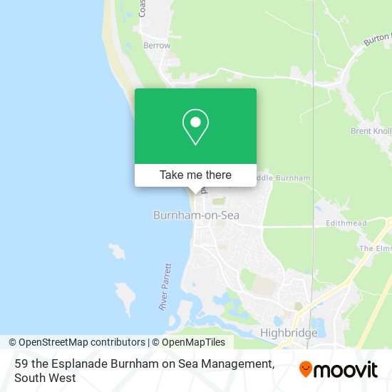59 the Esplanade Burnham on Sea Management map