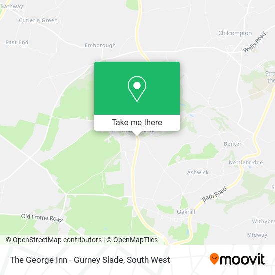 The George Inn - Gurney Slade map