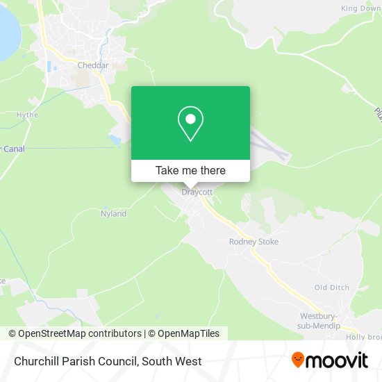 Churchill Parish Council map