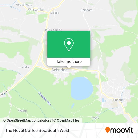The Novel Coffee Box map
