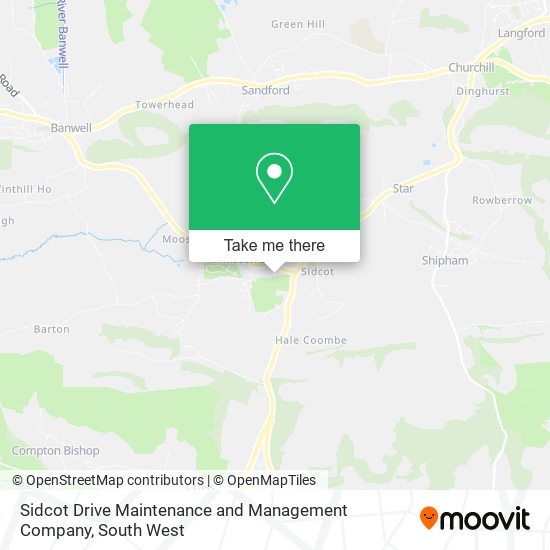 Sidcot Drive Maintenance and Management Company map