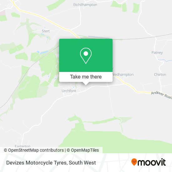 Devizes Motorcycle Tyres map
