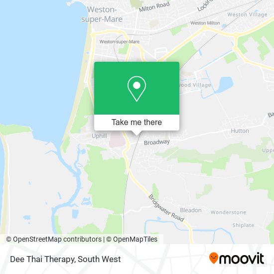 Dee Thai Therapy map