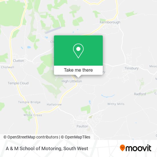 A & M School of Motoring map