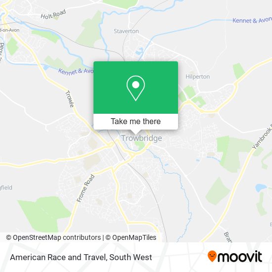American Race and Travel map
