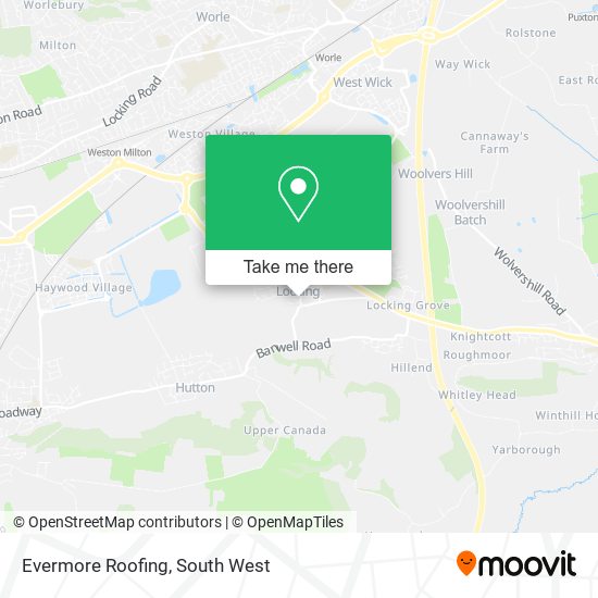 Evermore Roofing map