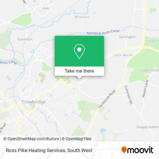 Ross Pike Heating Services map