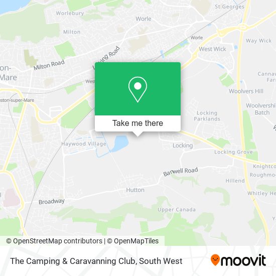 The Camping & Caravanning Club map