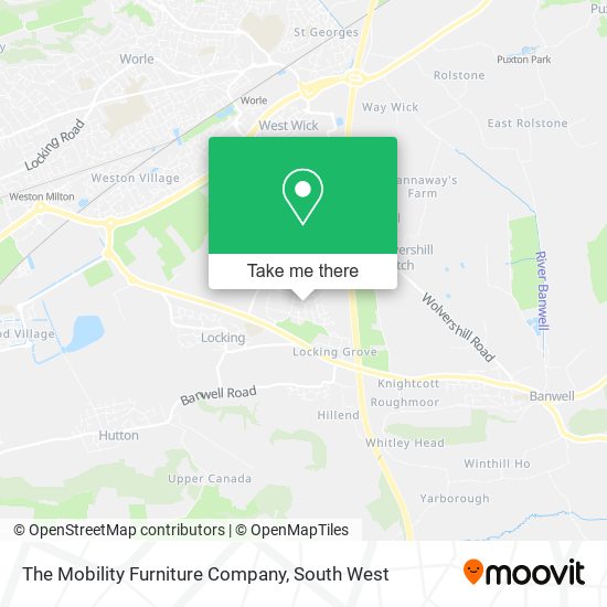 The Mobility Furniture Company map