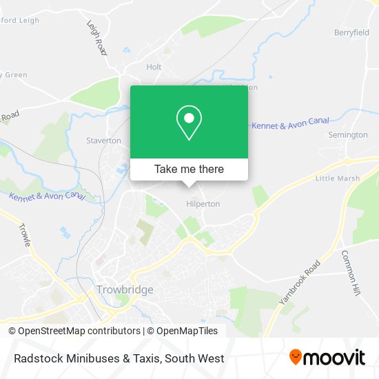 Radstock Minibuses & Taxis map