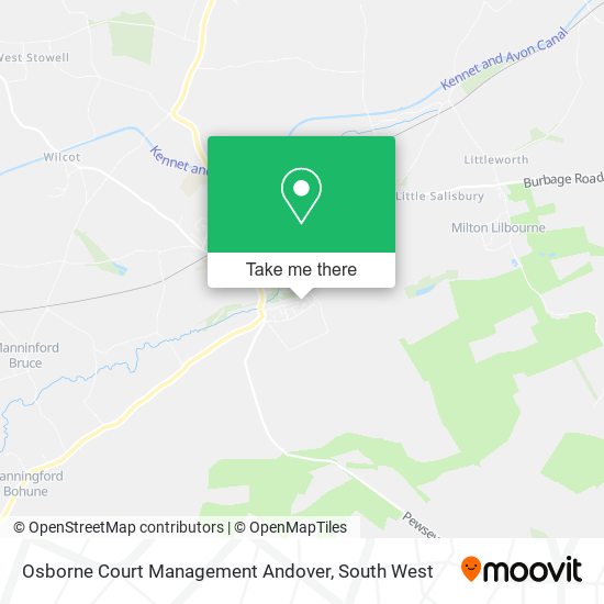 Osborne Court Management Andover map