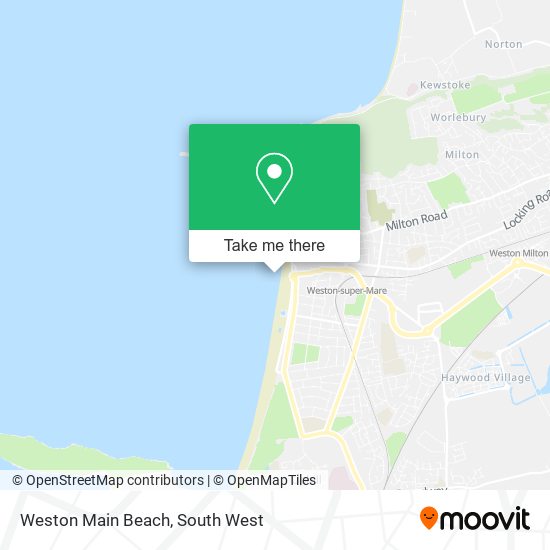 Weston Main Beach map