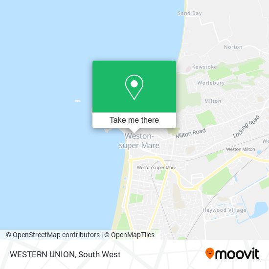 WESTERN UNION map