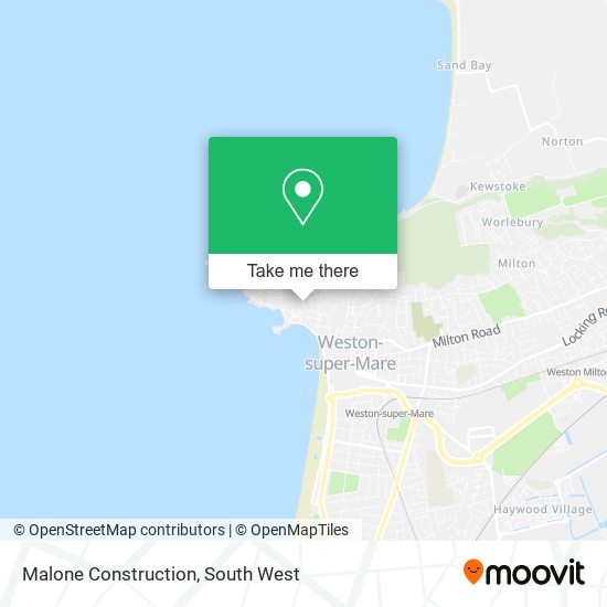Malone Construction map