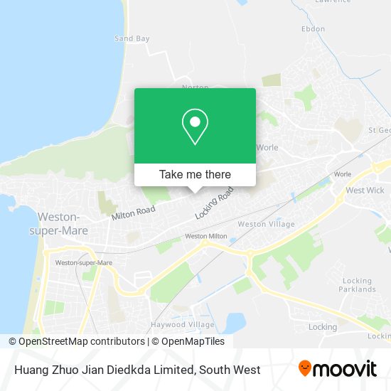 Huang Zhuo Jian Diedkda Limited map