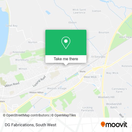 DG Fabrications map