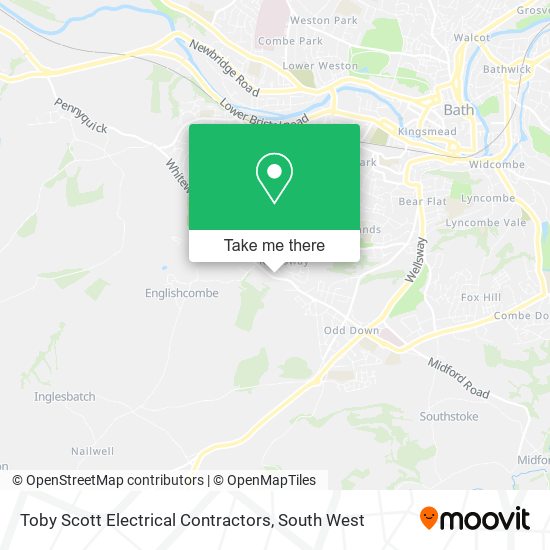 Toby Scott Electrical Contractors map