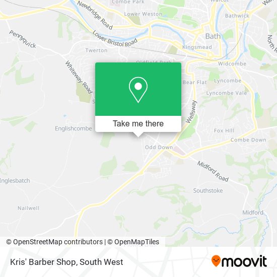 Kris' Barber Shop map