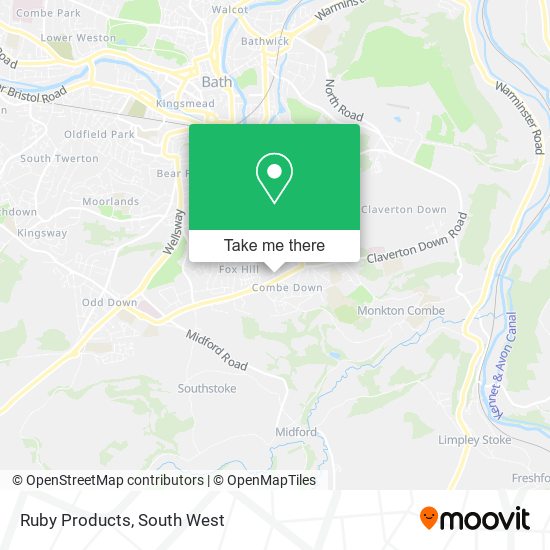 Ruby Products map