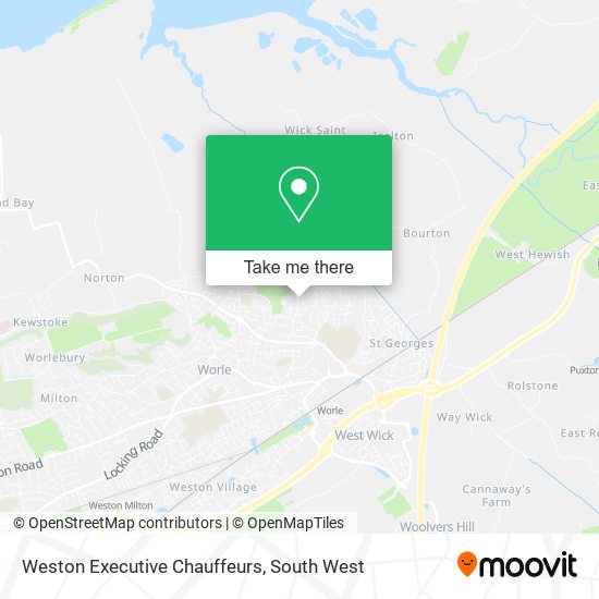 Weston Executive Chauffeurs map