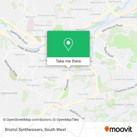 Bristol Synthesisers map