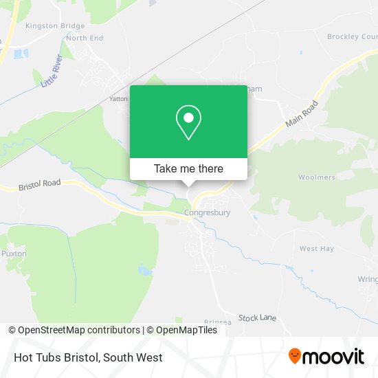Hot Tubs Bristol map