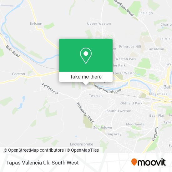 Tapas Valencia Uk map