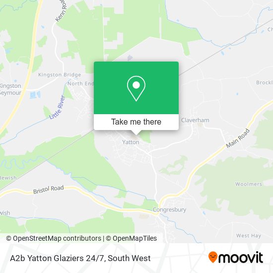 A2b Yatton Glaziers 24/7 map