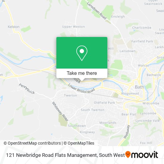 121 Newbridge Road Flats Management map
