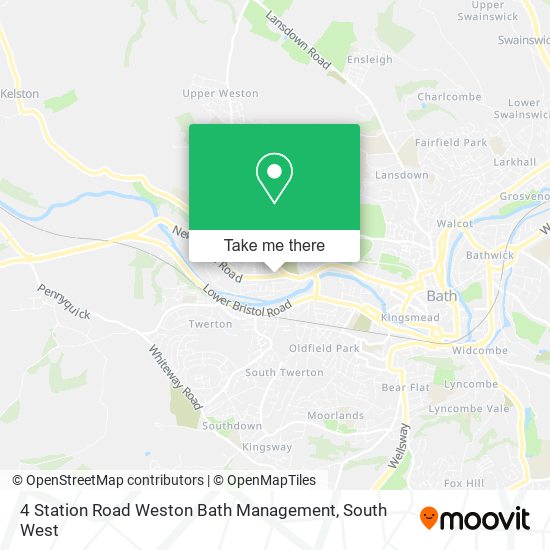 4 Station Road Weston Bath Management map