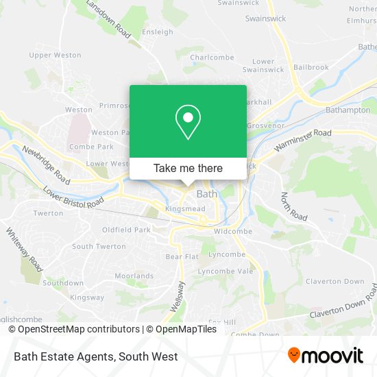 Bath Estate Agents map