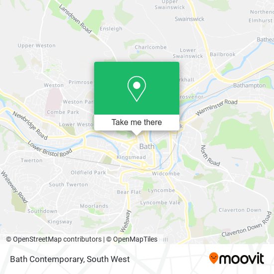 Bath Contemporary map