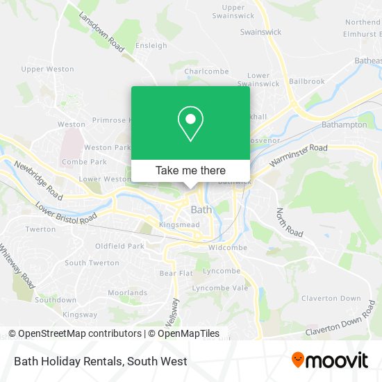 Bath Holiday Rentals map