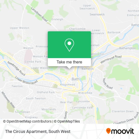 The Circus Apartment map