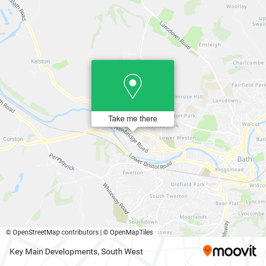 Key Main Developments map