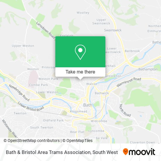 Bath & Bristol Area Trams Association map