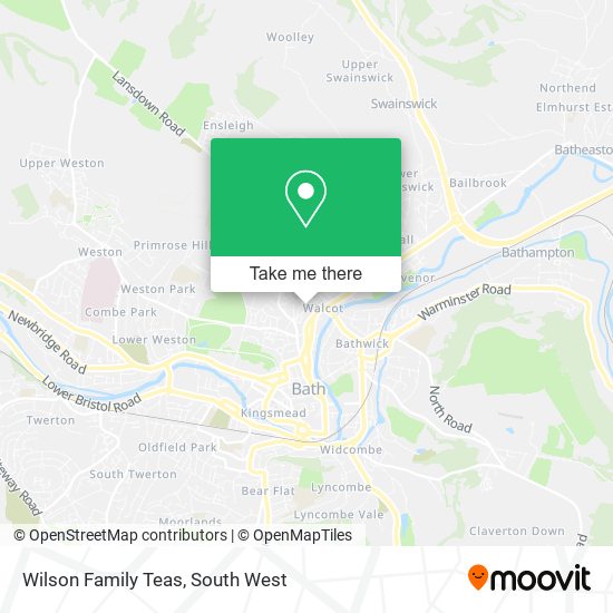 Wilson Family Teas map