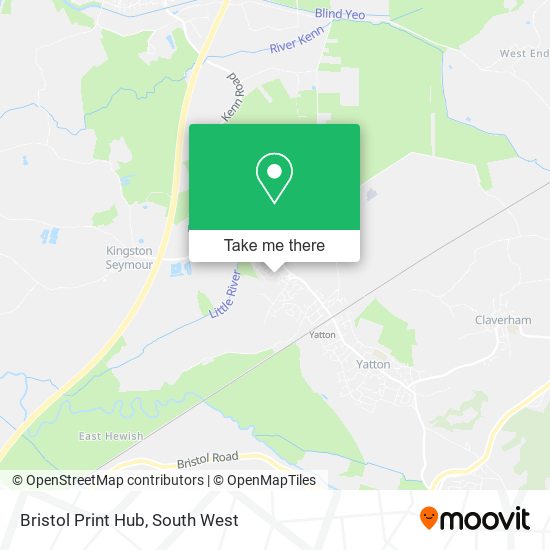 Bristol Print Hub map