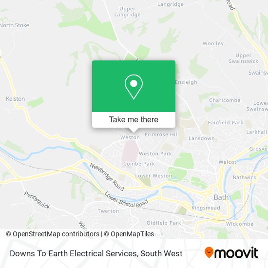 Downs To Earth Electrical Services map