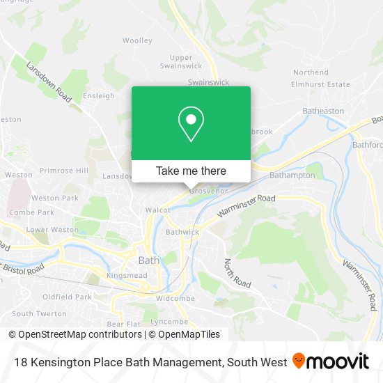 18 Kensington Place Bath Management map