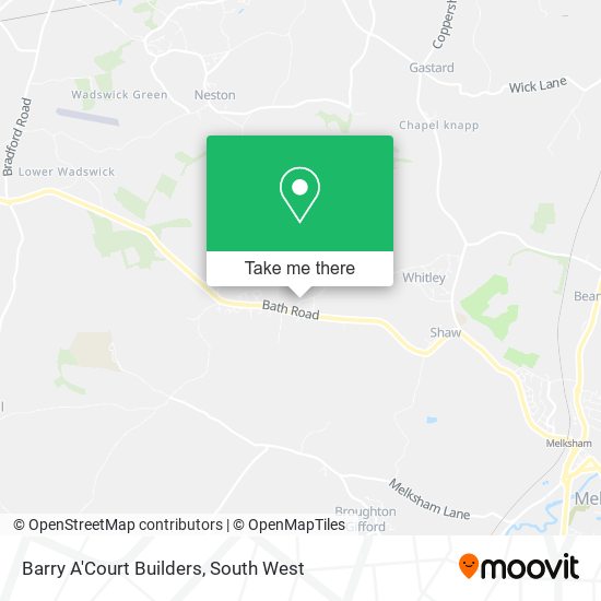 Barry A'Court Builders map