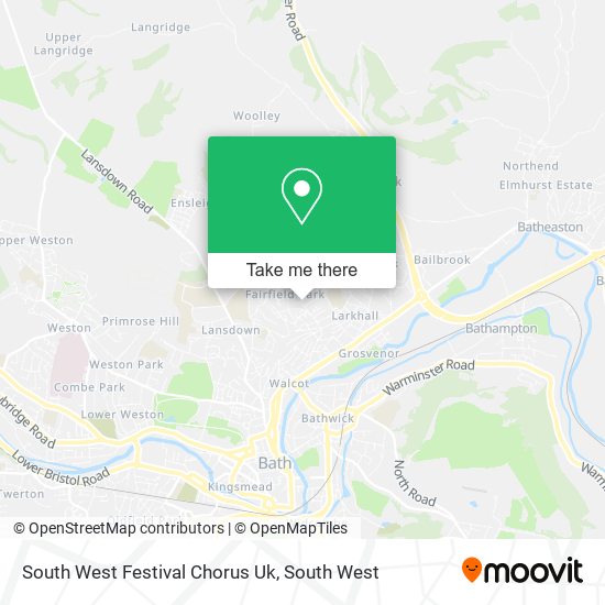 South West Festival Chorus Uk map