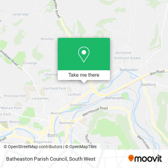 Batheaston Parish Council map