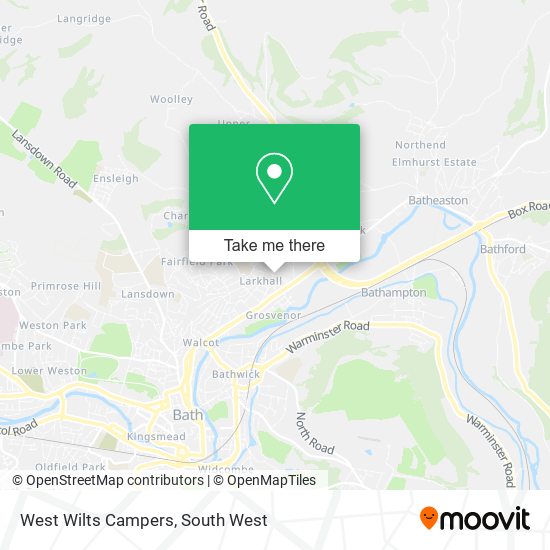 West Wilts Campers map