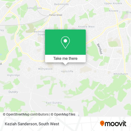 Keziah Sanderson map