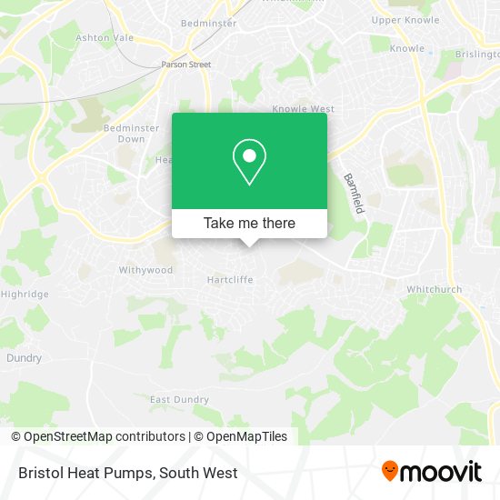 Bristol Heat Pumps map