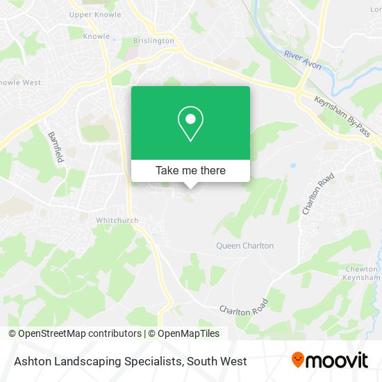 Ashton Landscaping Specialists map