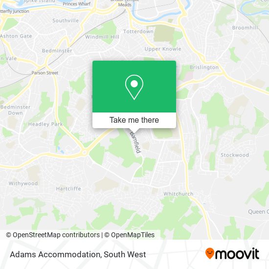 Adams Accommodation map