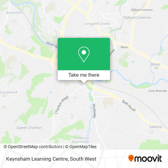 Keynsham Learning Centre map