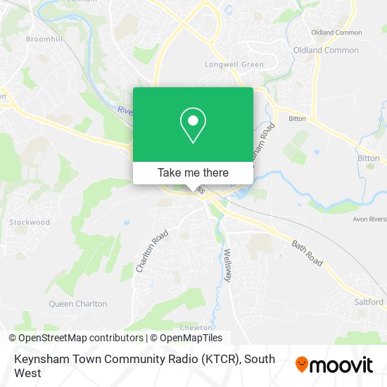 Keynsham Town Community Radio (KTCR) map